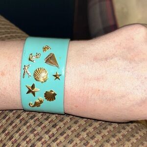 A.V. Max Cuff Bracelet. Ocean themed. Gold plated NWT